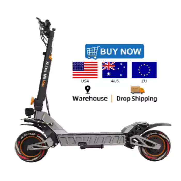 RuiToo M6Max USA Warehouse 3000W Dual Motor Off Road Mobility Oil Brake Electric Scooters