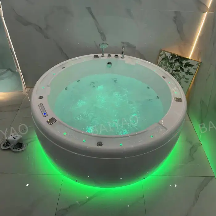 Budget-Friendly Outdoor Swimming Pool with Jacuzz and Massage, Smart Control, Acrylic, Multi-Person Use