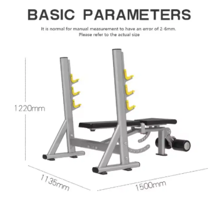 Commercial Gym Multi-function Equipment Sit up Bench Decline Bench Press Upper Oblique Chest Training Frame