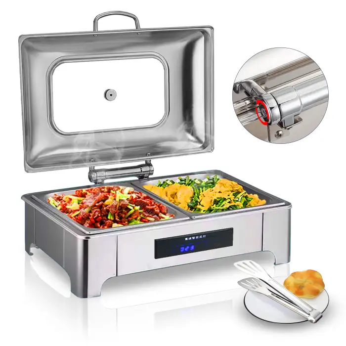 YITIAN Best-Selling Intelligent CNC Rectangular Restaurant Food Insulation Heating Device Stainless Steel Electric Dinner Stove