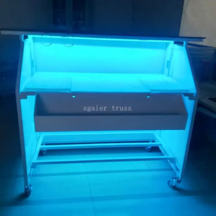 Mobile Folding LED Bar Table Chairs for the Outdoor Drink Bar