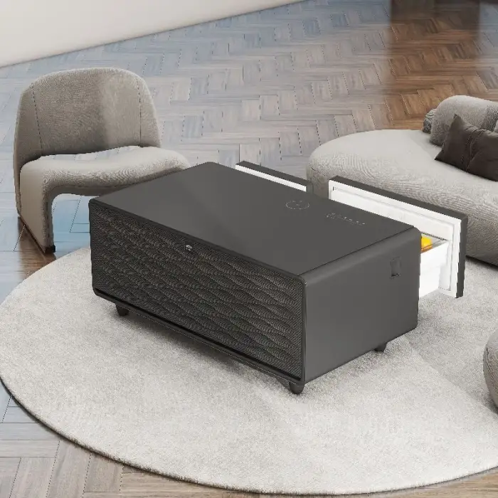 Mini Bar Frozen Multifunctional Smart Coffee Table with Wireless Charging Frozen Drawer