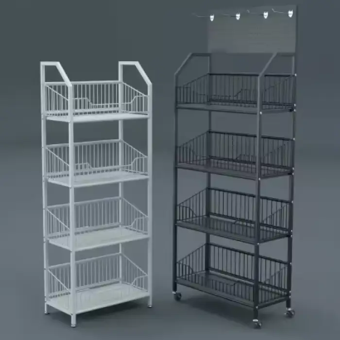 Custom Supermarket Toy Display Shelves Convenience Store Cashier Multi-layer Shelves Racks for Shop Wire Shelves