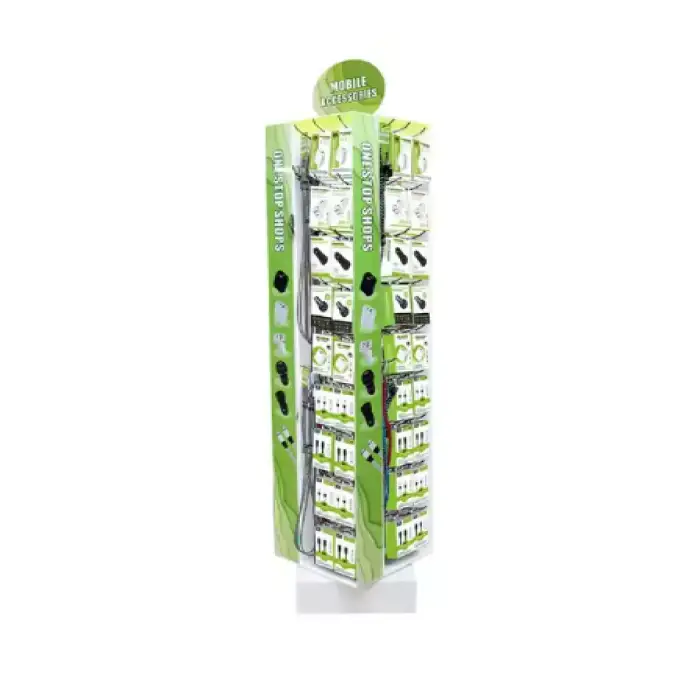 Durable Mobile Phone Accessories Display Shelf Modern Store Retail Display Stand for Shops Supermarkets and Stores