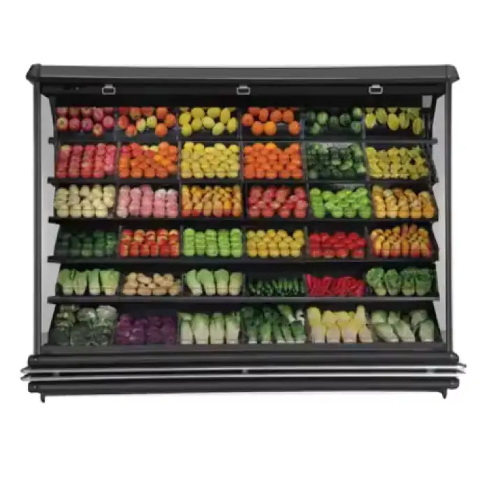 Supermarket Equipment Refrigerators Commercial Display Fridge for Fruits and Vegetable Open Beverage Display Chiller