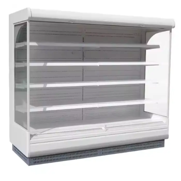 New Design Commercial Supermarket Freshness Open Multi-layer Fruit and Vegetable Display Refrigerator