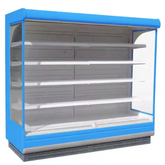 Newest Hot Sale Supermarket Commercial Open Type High Efficiency Pre-cooled Food Refrigerated Display Cabinet