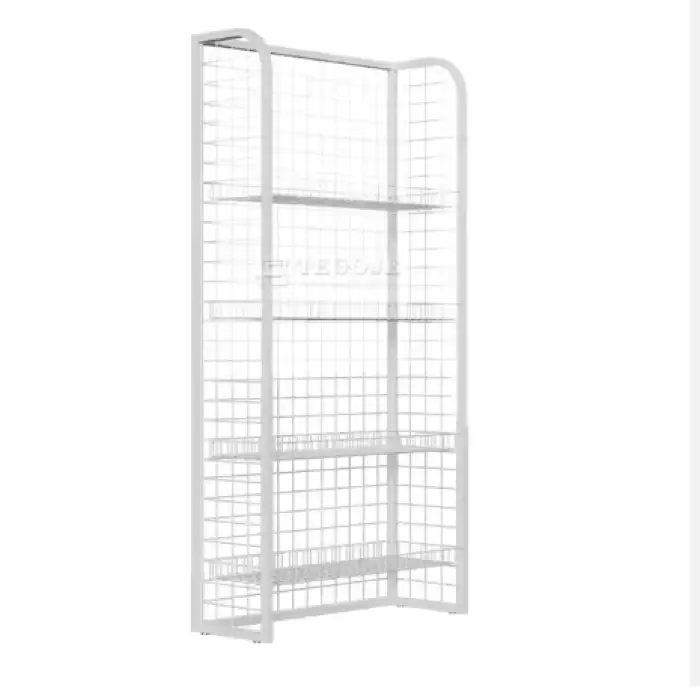 Supermarket Custom Design Snacks Candy Metal Wire Display Stand Shelf Food Potato Chips Display Rack