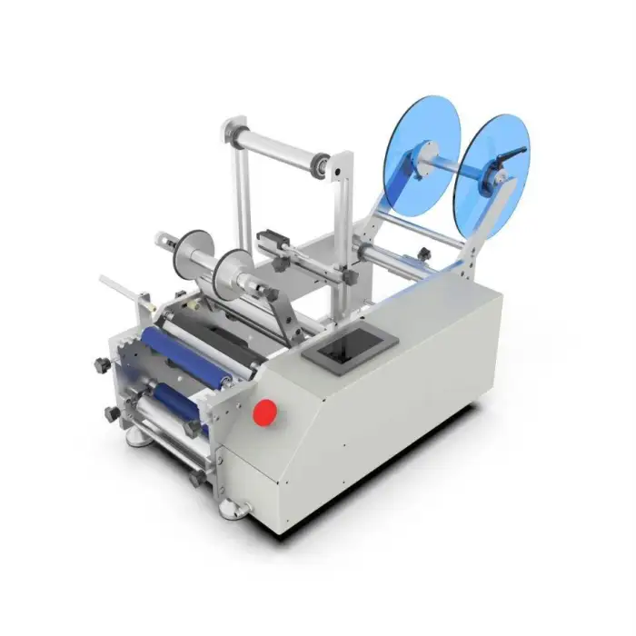 Automatic Bottles Label Machine Can Jar Labeler Applicator Sticker Labeling Machine