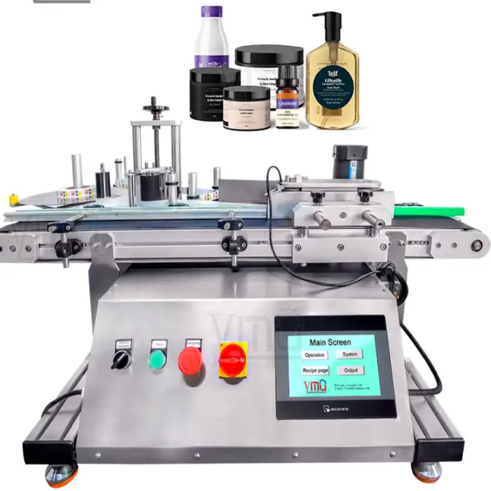 Automatic Bottles Label Machine Can Jar Labeler Applicator Sticker Labeling Machine