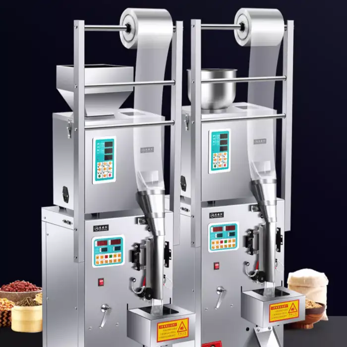 quantitative weighing liquid particle filling and packaging machine integrated equipment