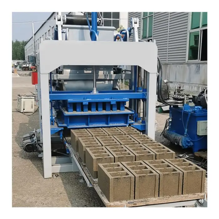 QT4-15 Automatic Block Construction Manufacturing Brick Making Machine