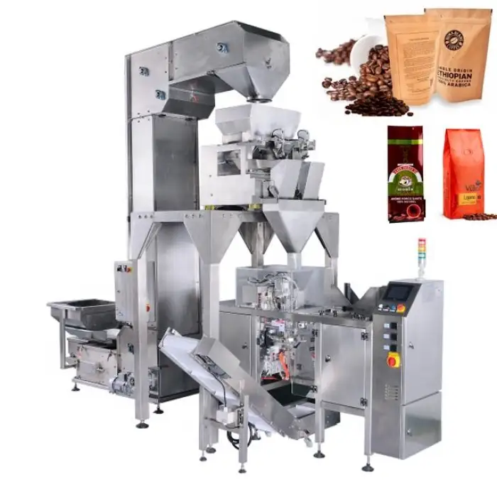 1 Kilo Ground and Whole Bean Coffee Premade Bags Pack System Packing Machine