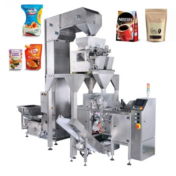 1 Kilo Ground and Whole Bean Coffee Premade Bags Pack System Packing Machine