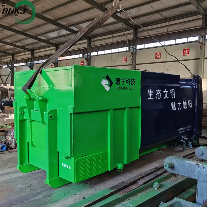 RNKJ Brand Intelligent Waste Compressed Rubbish Management Compactors Garbage Compactor