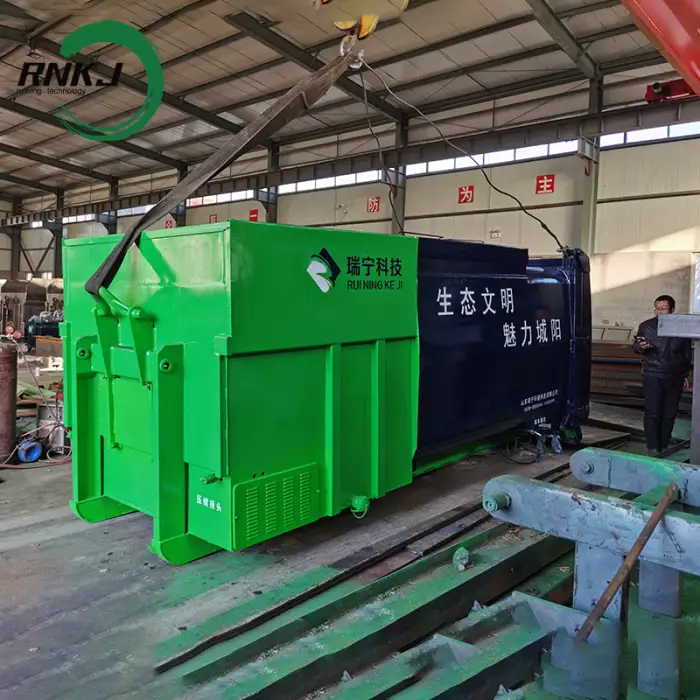 RNKJ Brand Intelligent Waste Compressed Rubbish Management Compactors Garbage Compactor