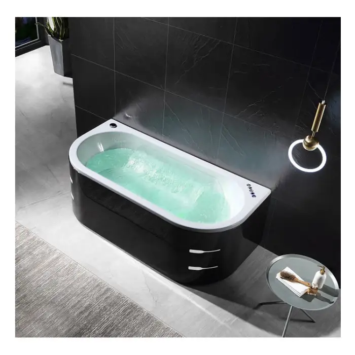 1800 Body Hydromassage Whirlpools Freestanding Smart Bath Tub Spa Waterfall Massage Jet Led Bathtub Spare Part Acrylic White