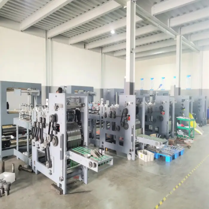 XINKE Machine De Fabrication De Tole Bakery Food Flat Bottom Kraft Biodegradable Fully Automatic Kraft Paper Bag Making Machine