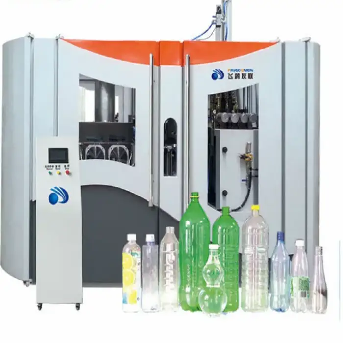 Faygo Union 2 4 6 8 Cavity Fully Automatic PET Bottle Making Machine / Plastic Bottle Blowing Machine