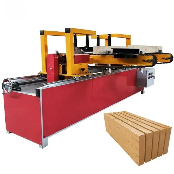 Woodworking Double End Saw Automatic Chain Saw Wood Trim Cutting Machine