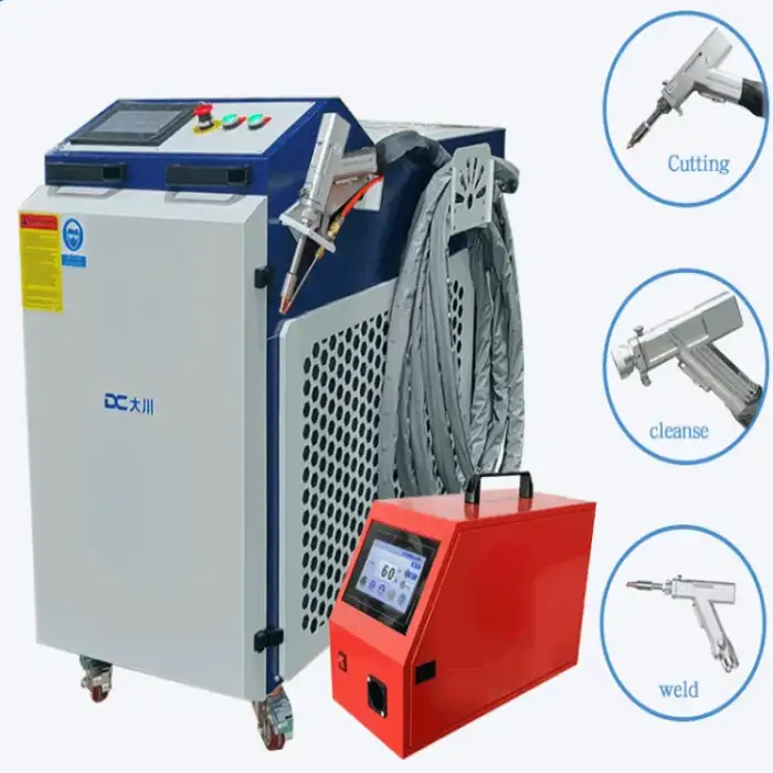 Max 1500W 2000w 4 in 1 Table Top Air Cooled Fiber Handheld Metals Laser Welder Machine Stock