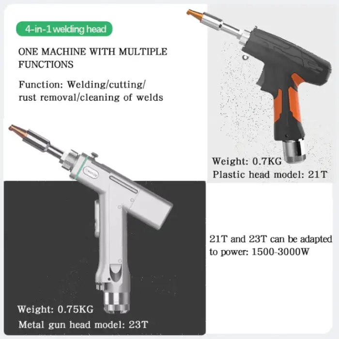 Max 1500W 2000w 4 in 1 Table Top Air Cooled Fiber Handheld Metals Laser Welder Machine Stock