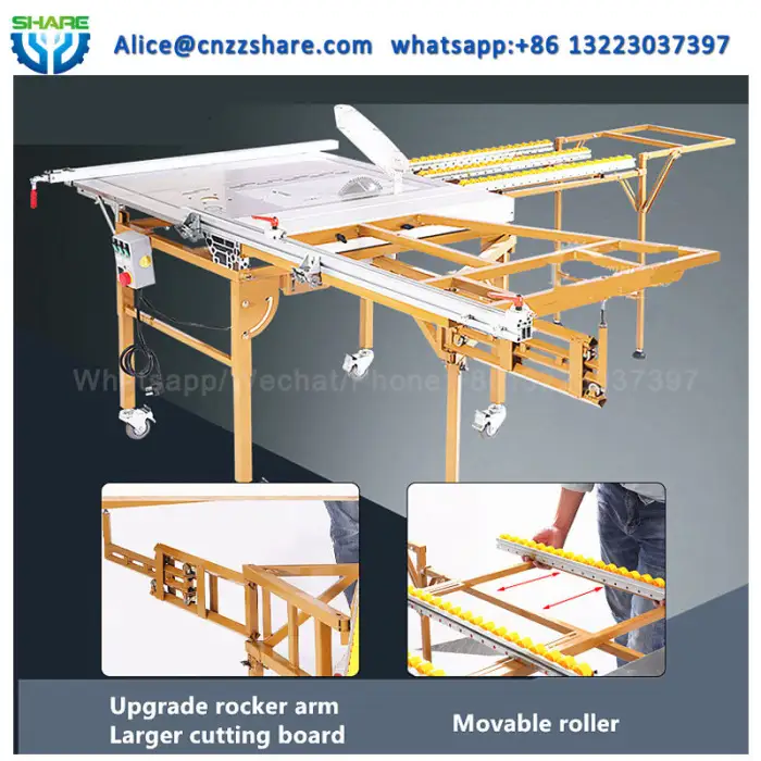 Portable Wood Machine Precision Sliding Table Panel Saw Machine Woodworking