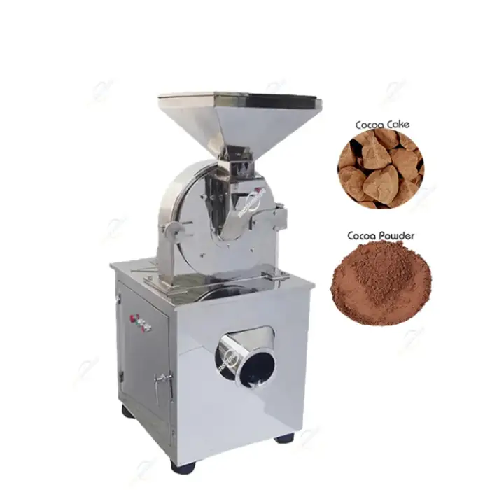 100KG/H Cacao Dryer Butter Cake Crusher Milling Grinding Grinder Cocoa Bean Powder Processing Making Machine