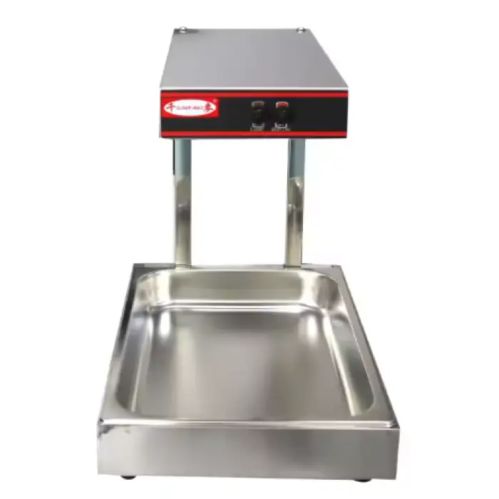 Commercial Dump Potato Chips Chicken for Restaurant or Hotel French Fries Display Warmer Station Stainless Steel