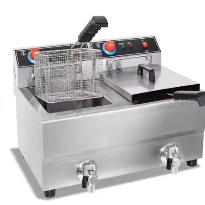 Same Day Shipping Stainless Steel Commercial Chips Deep Fryer Electric Deep Fryer for Fried Chicken