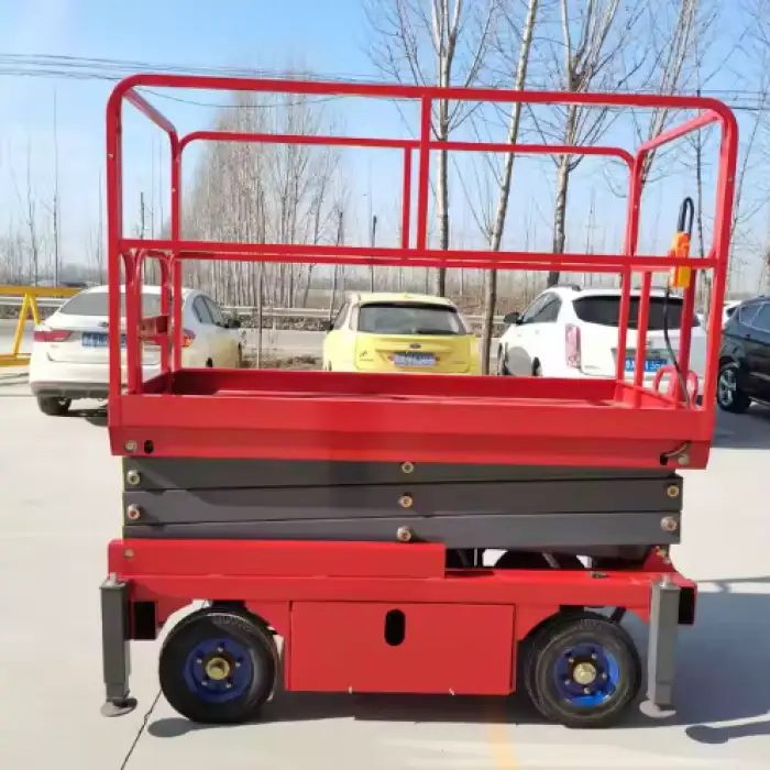 12m Self Propelled Electric Hydraulic Lift Cleaning Use Scissor Lift With Battery