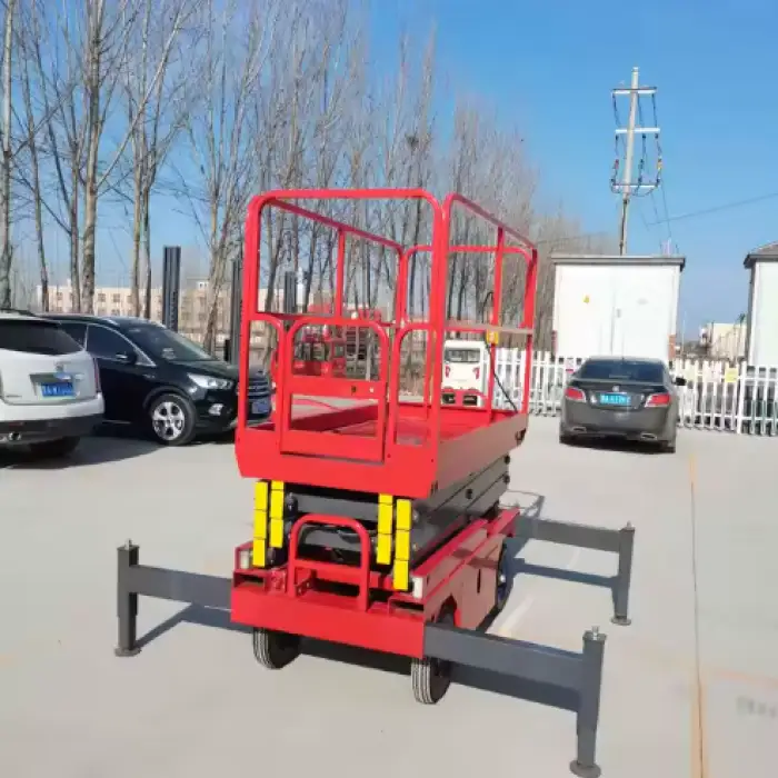 10mSelf Propelled Electric Hydraulic Lift Cleaning Use Scissor Lift With Battery