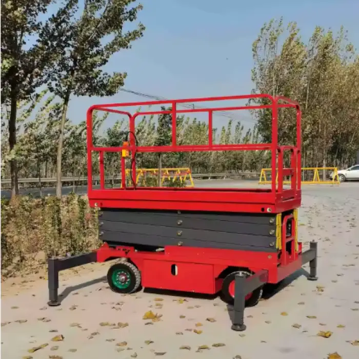 14m Self Propelled Electric Hydraulic Lift Cleaning Use Scissor Lift With Battery (Copy)