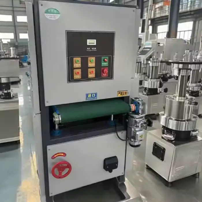 Automatic Industrial Wide Belt Sander for Metal for Polishing in Manufacturing Plants