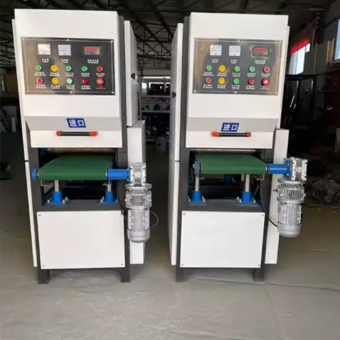 Automatic Industrial Wide Belt Sander for Metal for Polishing in Manufacturing Plants