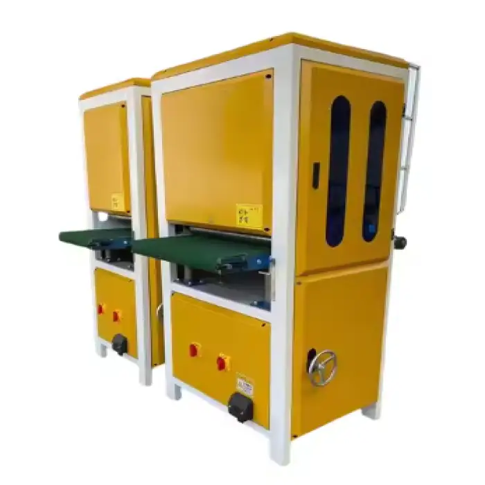 Automatic Industrial Wide Belt Sander for Metal for Polishing in Manufacturing Plants