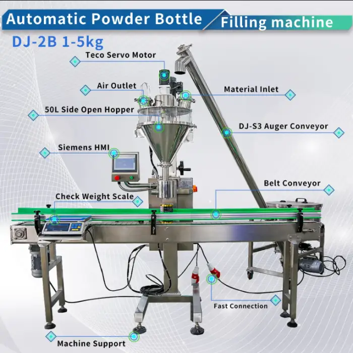 Food Grade Milk Powder Filling Packaging Machinery Auger Filling by Weight