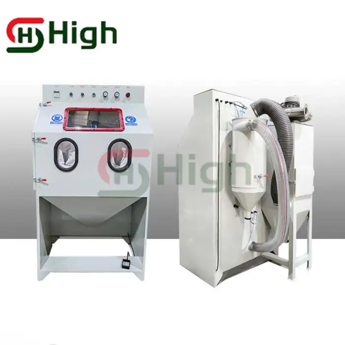 Pressurized Box Pneumatic Dust-Free Sand blasting Machine Remover Small Manual High-Pressure Sandblasting Wholesale Dual Station