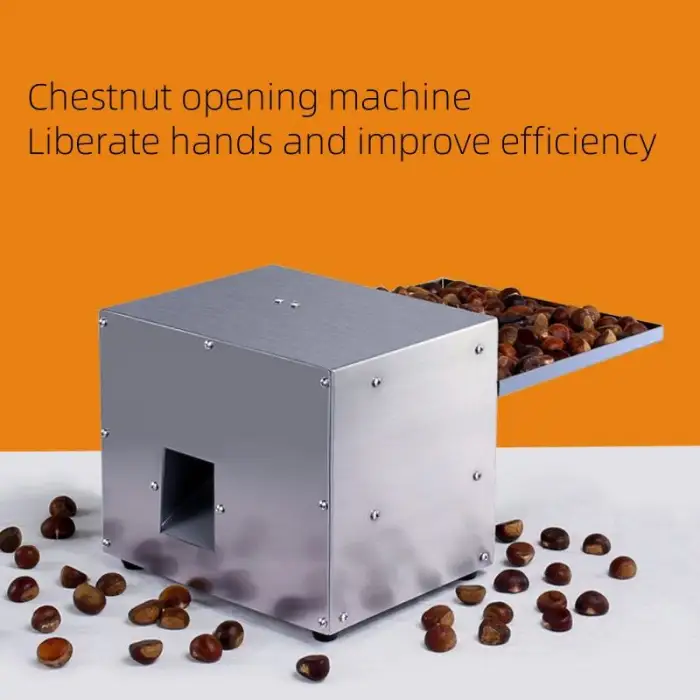 Semi-Automatic Chestnut Opener Commercial Fully Automatic Chestnut Cutting Machine Scratching Electric Chestnut Frying Opener