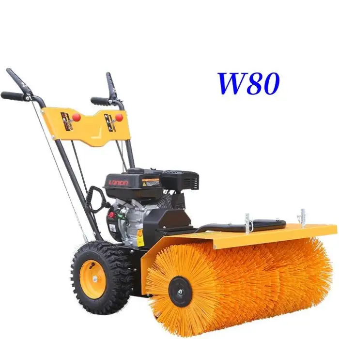 Electric Manual Push Snow Sweeper Household Snow Cleaning Device Rechargeable Snow Sweeper Road Greenhouse Removal Machine