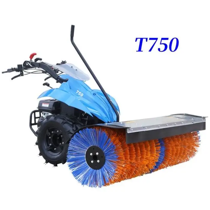 Electric Manual Push Snow Sweeper Household Snow Cleaning Device Rechargeable Snow Sweeper Road Greenhouse Removal Machine