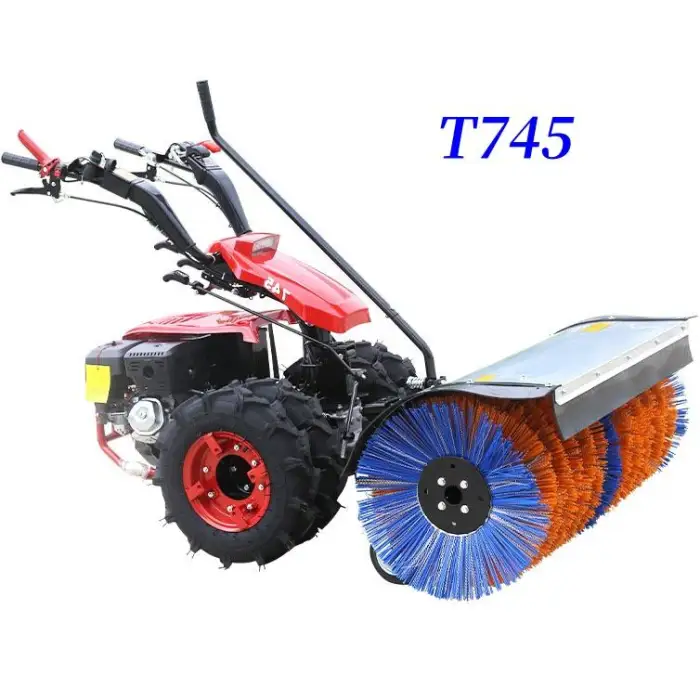 Electric Manual Push Snow Sweeper Household Snow Cleaning Device Rechargeable Snow Sweeper Road Greenhouse Removal Machine