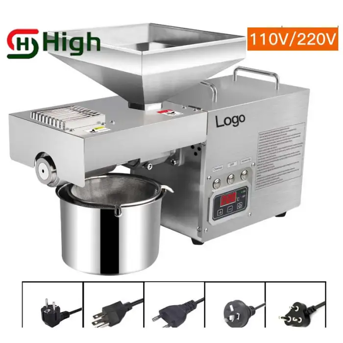 Commercial Grade Home Automatic Cold Oil Press Machine Walnut Butter Cocoa Coconut Peanut Baobab Seeds Oil Pressing Machine