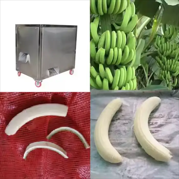 Raw Green Banana Peeler Automatic Banana Peeling Machine Equipment Raw Green Banana Skin Removing Machine