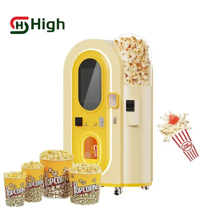 Fully Automatic Popcorn Vending Machine Coin Operated Commercial Unmanned High Quality Children Popcorn Vending Equipment