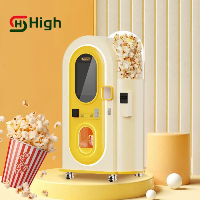 Fully Automatic Popcorn Vending Machine Coin Operated Commercial Unmanned High Quality Children Popcorn Vending Equipment