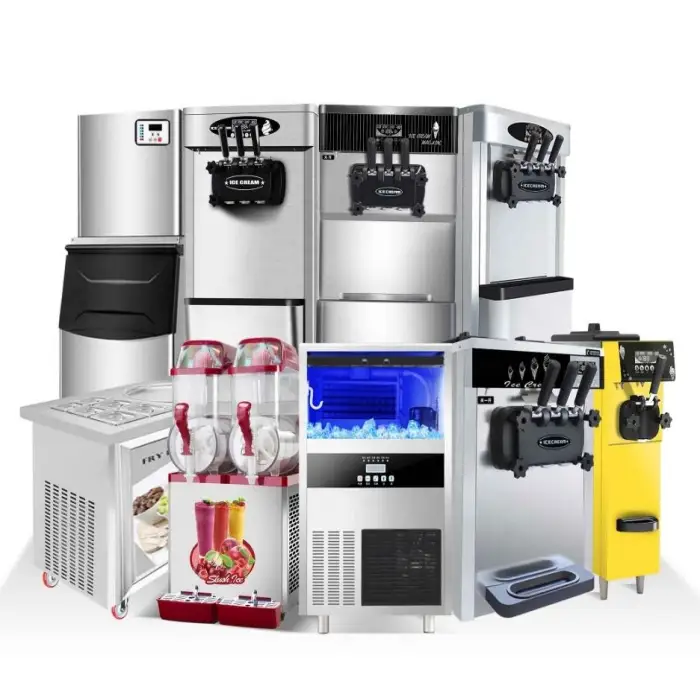 2+1 Flavors Frozen Yogurt Soft Serve Ice Cream Machine Yogurt Yogurt Ice Cream Machine Automated Ice Cream Machine