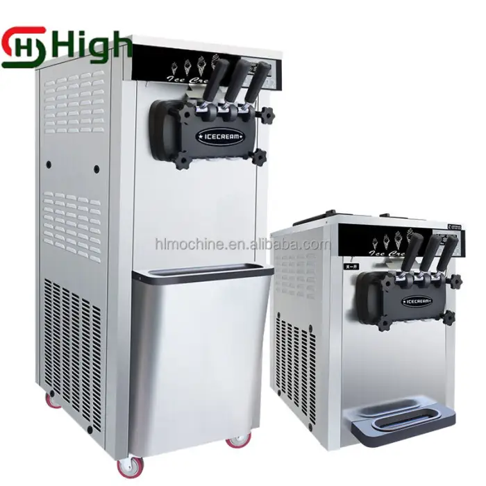 2+1 Flavors Frozen Yogurt Soft Serve Ice Cream Machine Yogurt Yogurt Ice Cream Machine Automated Ice Cream Machine