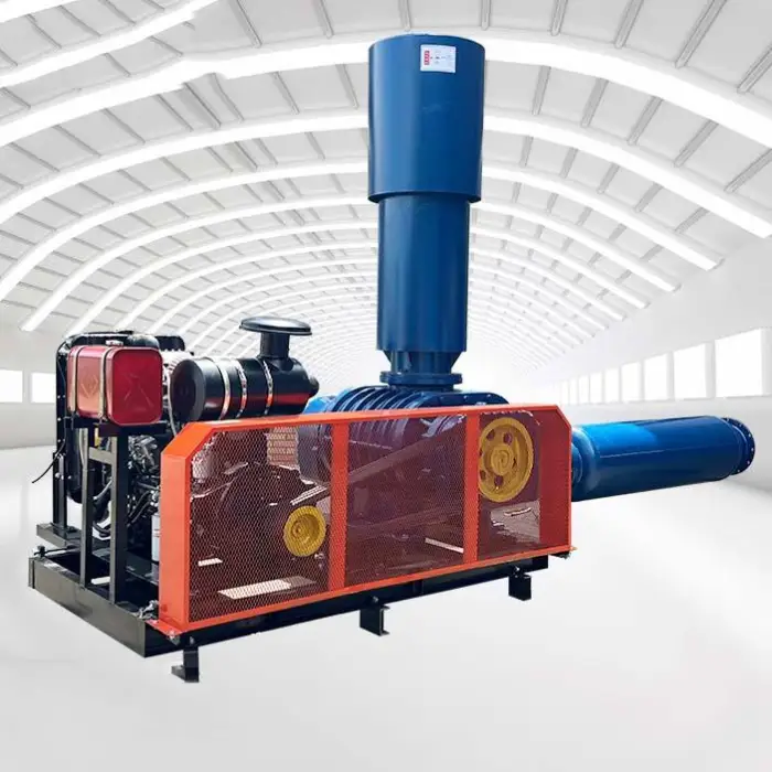 3 Leaf Roots Air Blower Fish Pond Aquaculture Wastewater Sewage Treatment Pneumatic Conveying Aerator Vacuum Industrial