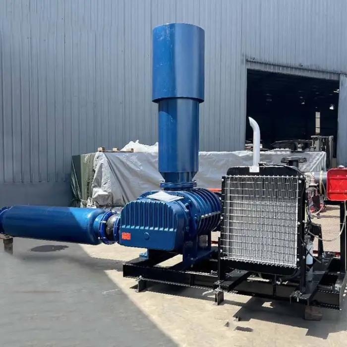 3 Leaf Roots Air Blower Fish Pond Aquaculture Wastewater Sewage Treatment Pneumatic Conveying Aerator Vacuum Industrial